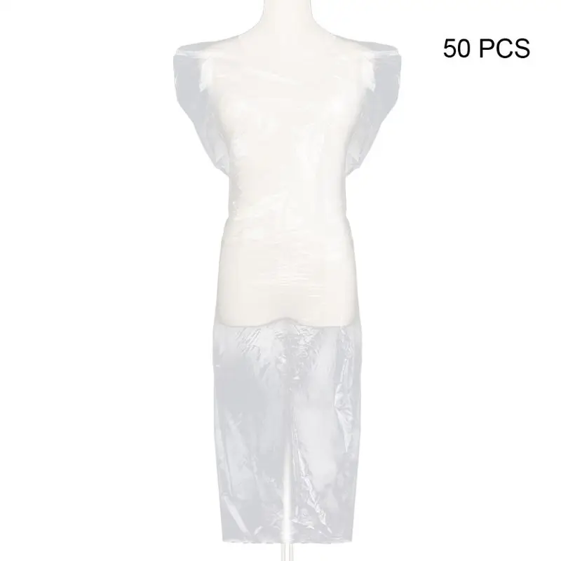 

50pcs Disposable Hairdressing Cape Salon Barber Hair Cutting Trimmer Gown Apron X7YB