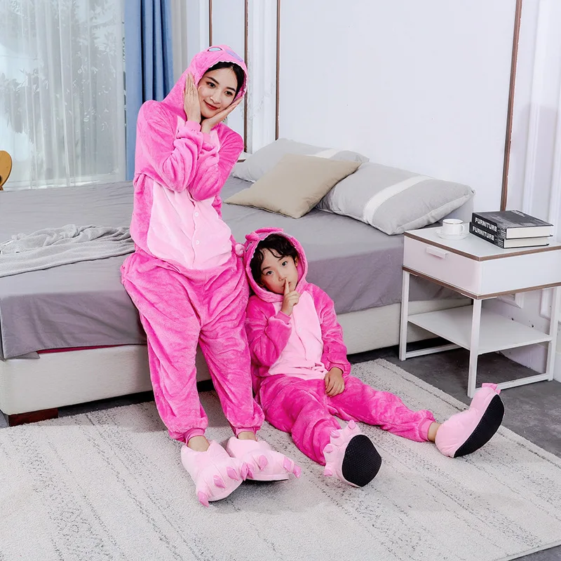 sleepwear for baby boy Children Onesies Pajamas Winter Deer Stitch Onesies Boys Girl Pajamas Set Cartoon Animal Pyjamas Onesies Kids Flannel Sleepwear sleepwear for boy Sleepwear & Robes