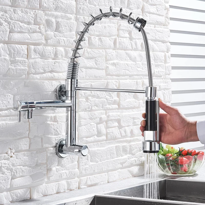Настенный кухонный смеситель с пружиной кран для холодной воды Torneira da Cozinha
