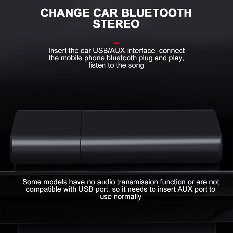 Bluetooth 5,0 приемник мини стерео Bluetooth AUX USB 3,5 мм разъем аудио для ТВ ПК автомобильный комплект беспроводной адаптер Авто Музыка для IPhone