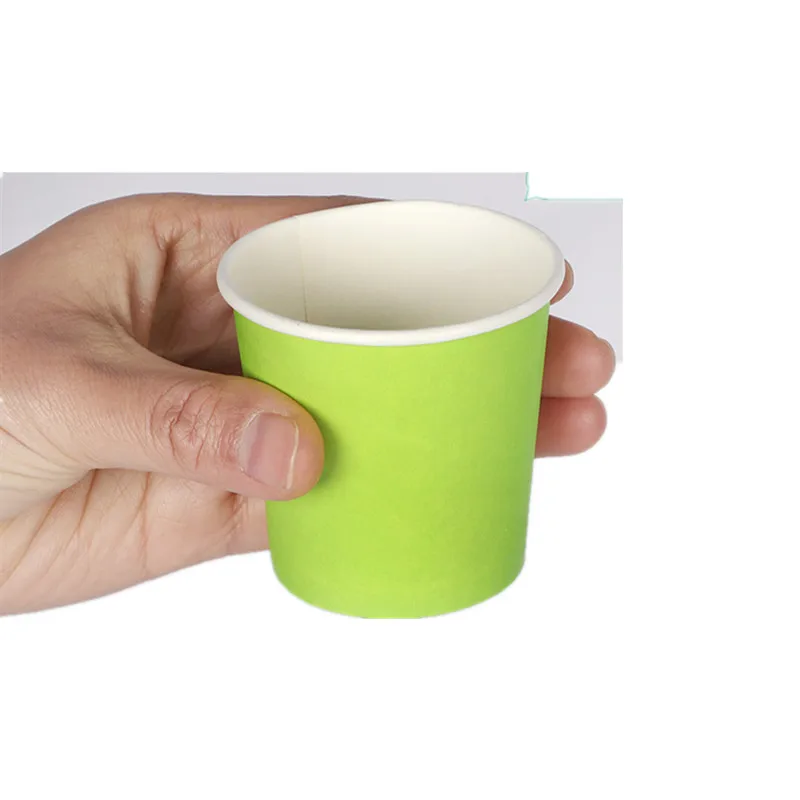 cup1 100 шт 4 унции 100 мл маленькая мини одноразовая кофейная чашка Детские вечерние стакан для покупок дегустация пивной бумаги чашки - Цвет: cup1