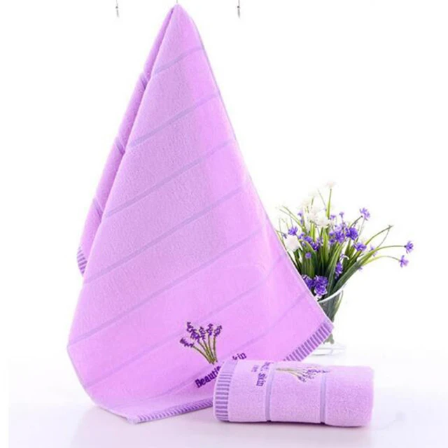 Spring hue Skin Friendly Cotton Towel Super Absorbent Towel Not Easy Fade  Used Washing Face Hands 