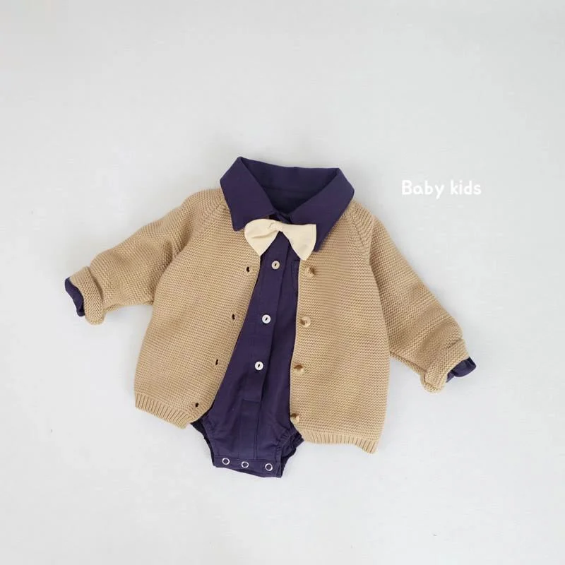 Autumn Baby Boys Girls Knit Sweater Cardigan Long-sleeve Cotton Jacket