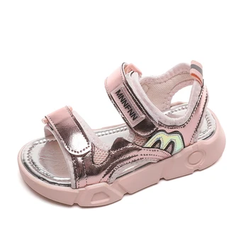 

CNFSNJ KIDS 2020 new summer Toddler Fashion sandal Kid White Baby Girl Pu Leather Blossom Breathable Sneaker 22-30
