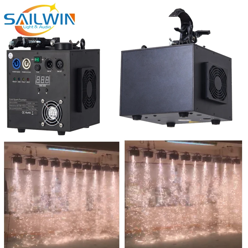 

Stage Light Downside Fireworks Machine 500W DMX Spark Fountain Cold Pyrotechnics Effects for Wedding Event Show Sparklers