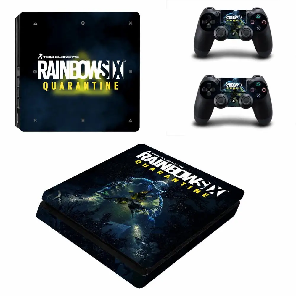 Наклейка s Rainbow Six: Изолированная PS4 тонкая игровая станция 4 тонкие наклейки для кожи наклейка для playstation 4 тонкая консоль и контроллер
