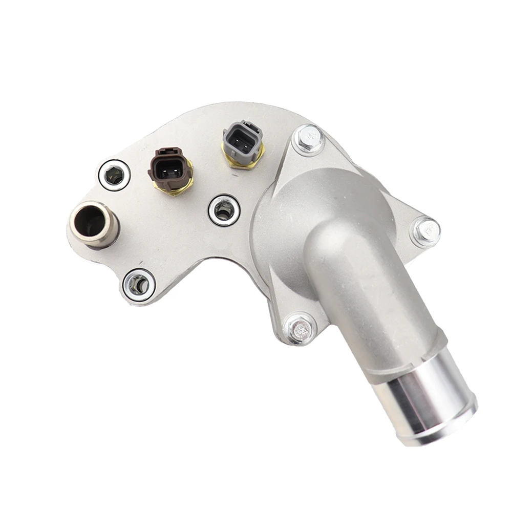 2L2Z8592BA Aluminium Thermostat Housing Assembly Coolant Water Flange Pump Outlet Fit For Ford Mustang 4.0L 2005-2010 5R3Z8592BA