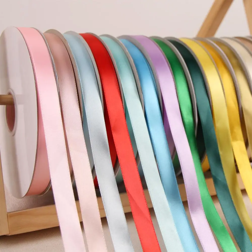 100Yards/91Meters/Roll Ribbons 15MM(5/8") Polyester Ribbon Chrismas Wedding Gift Cake Box Wrapper Hair Cloth Accessories | Дом и сад