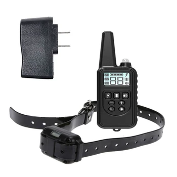 

Pet Automatic Electric Shock Dog One-to-one Bark Stopper With Black Buttons US Standard Dog Collar for Barking Shock