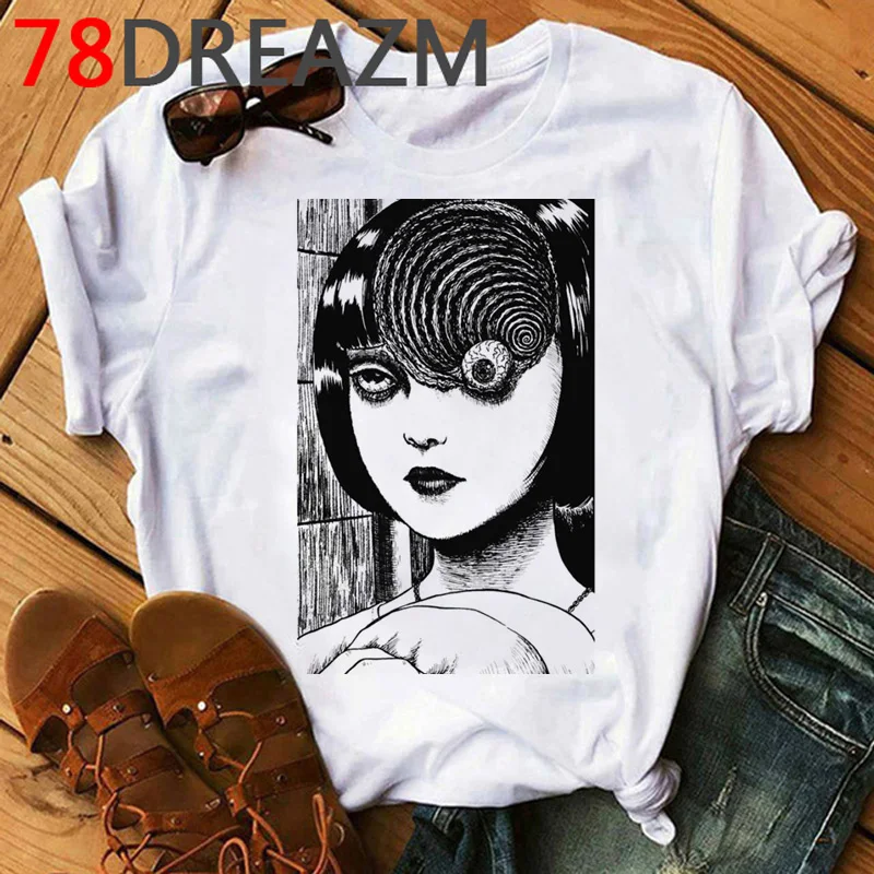 Japanese Manga Junji Ito T Shirt Men Summer Top Horror Anime Tshirt Tomie Shintaro Kago Girl Cartoon Oversized Tees Shirt Male Japanese Manga Junji Ito T Shirt Men Summer Top Horror Anime Tshirt Tomie Shintaro Kago Girl Cartoon Oversized Tees Shirt Male