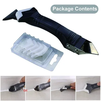 

Sealant Remover Tool Kit Scraper Caulking Mould Removal 3 in 1 Portable for Home Dropshipping