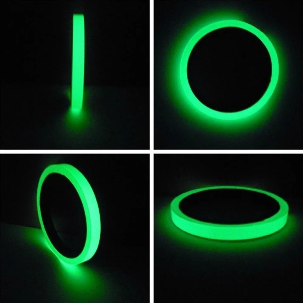 Bicycle Reflective Glow Tape Self-adhesive Sticker Luminous Bike Tape Fluorescent Glowing Dark Striking Warning Bike Tape BC0192 (3)