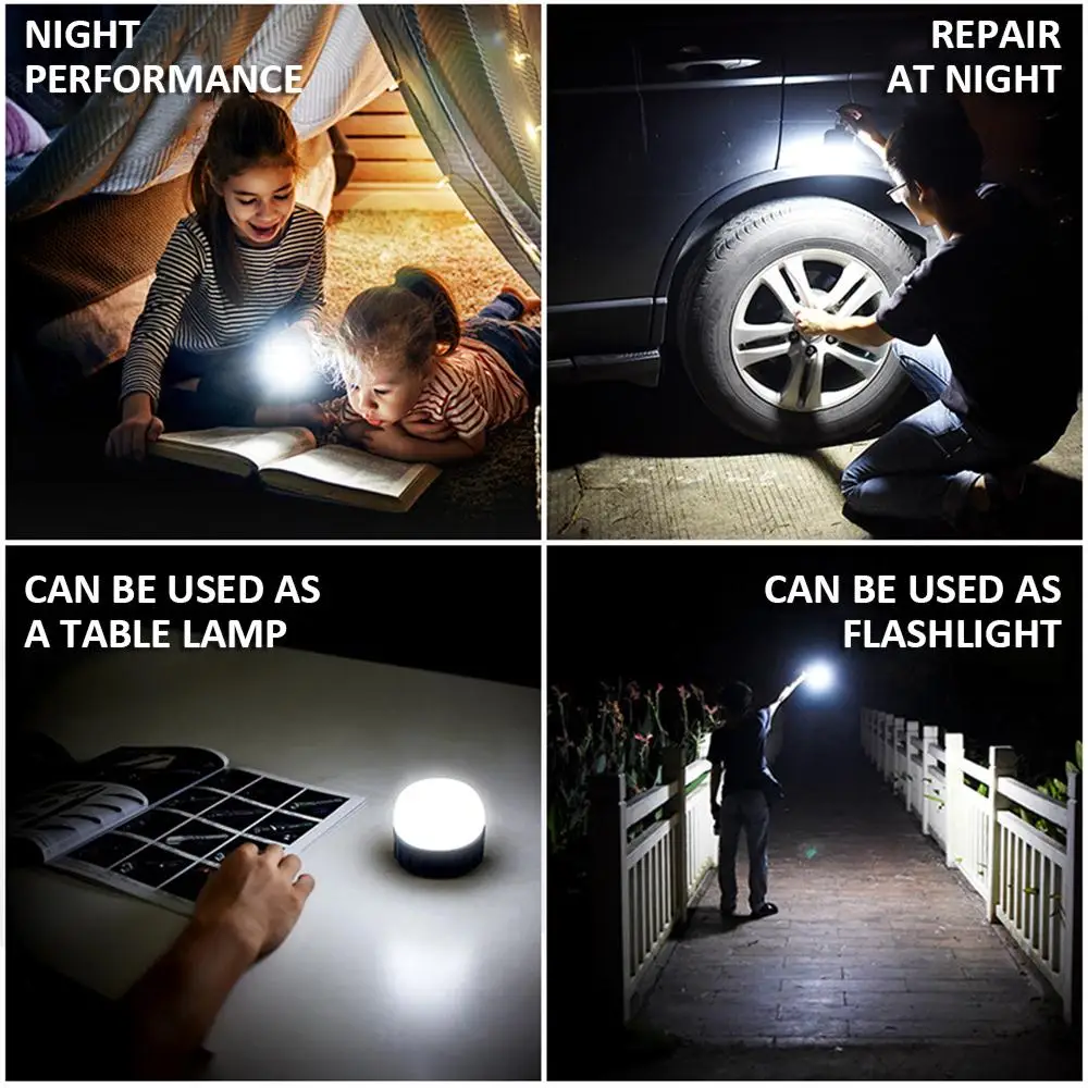 Фонарь светодиодный туристический портативный с USB зарядкой 10 Вт 7800 мА ·