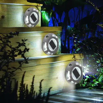 

4LEDs High Compressive Waterproof Round Solar Powered Road Light