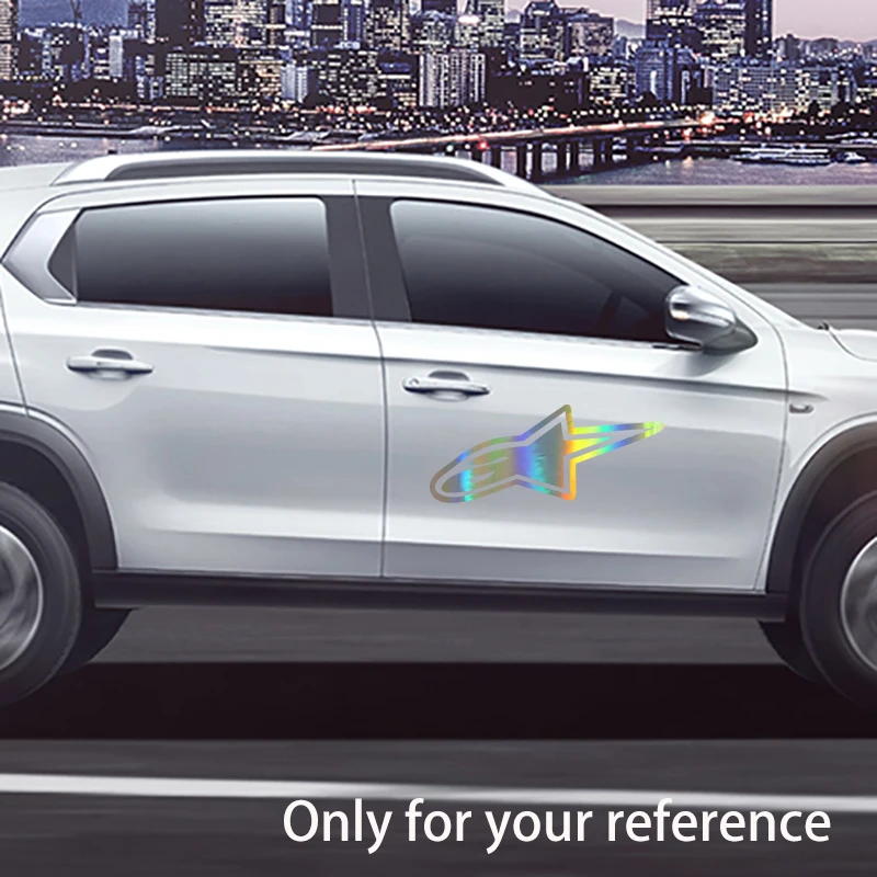 187.6CM Car Sticker 3D Alpine Star Motorcycle Car Decoration Personalized Fashion Accessories Sticker Car Body Window Stickers (5)