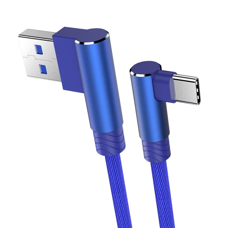 3M 90-Degree Fast Charging USB Type C Cable - Durable Long Wire Cord