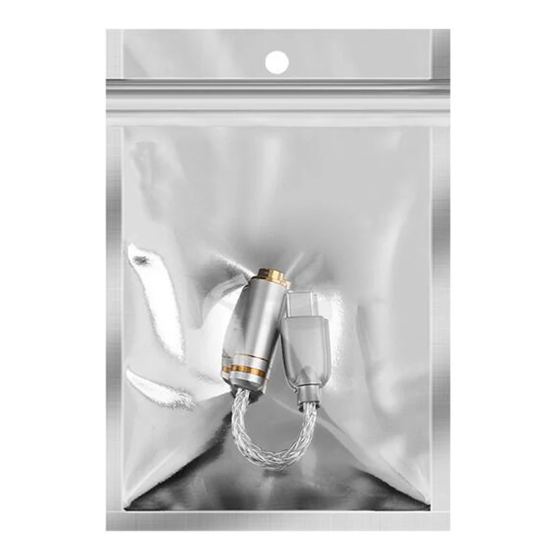 Hifi Type C Mini Jack 4 4 Headphone Adapter Pure Silver Headphone Cable o Connectors 4 4mm Female USB C Converter