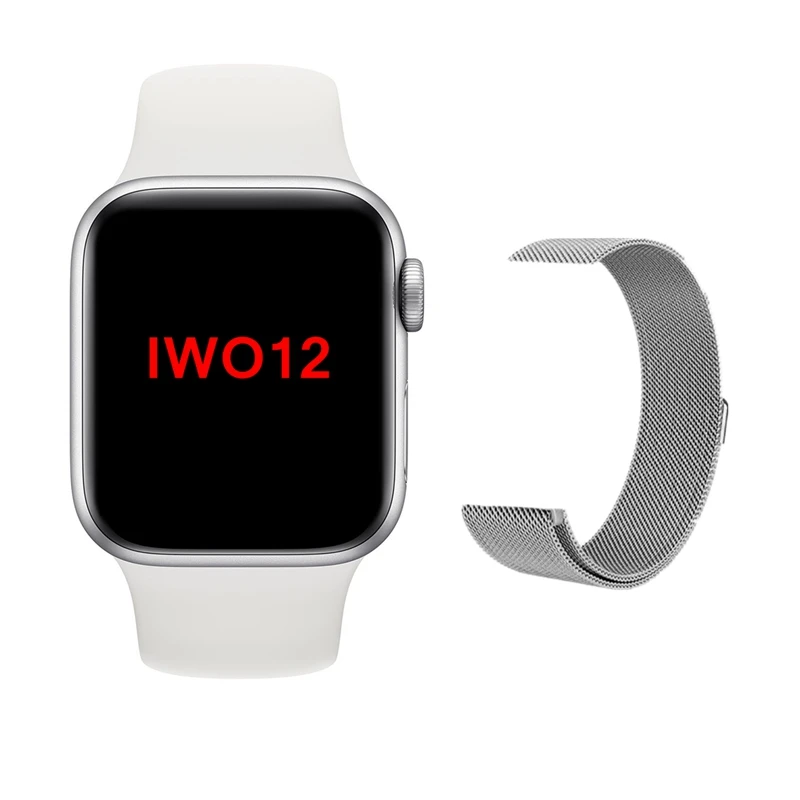 silver add steel Iwo 11 plus iwo 12 умные часы серии 5 1:1 Bluetooth Вызов ЭКГ частота сердечных сокращений 44 мм/40 мм PK iwo 8 мужские умные часы для Apple IOS - Цвет: silver add steel