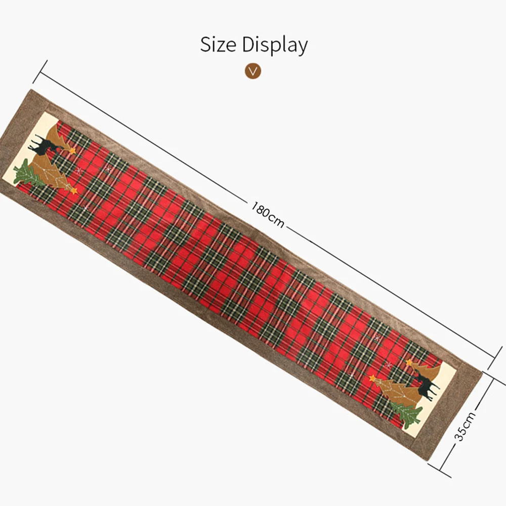 1/4 шт. Лось Рождественская елка Настольная дорожка теплоизоляция стол коврик скатерть коврик Рождество Вечерние Банкетный домашний декор