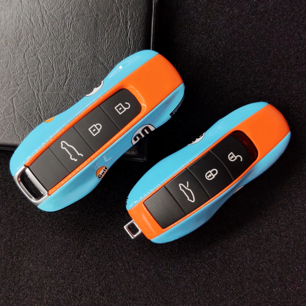 

Key Protective Case For Porsche Cayenne 9ya Panamera 971 911 Macan Boxster Carman Remote Alarm Keyless Cover Replace Hard Shell