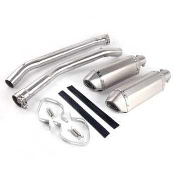 

ZX14R ZX14-R Motorcycle Exhaust Full system middle pipe Muffler Slip On for Kawasaki ZZR1400 ZX 14R 2012 2013 2014 2015 2016