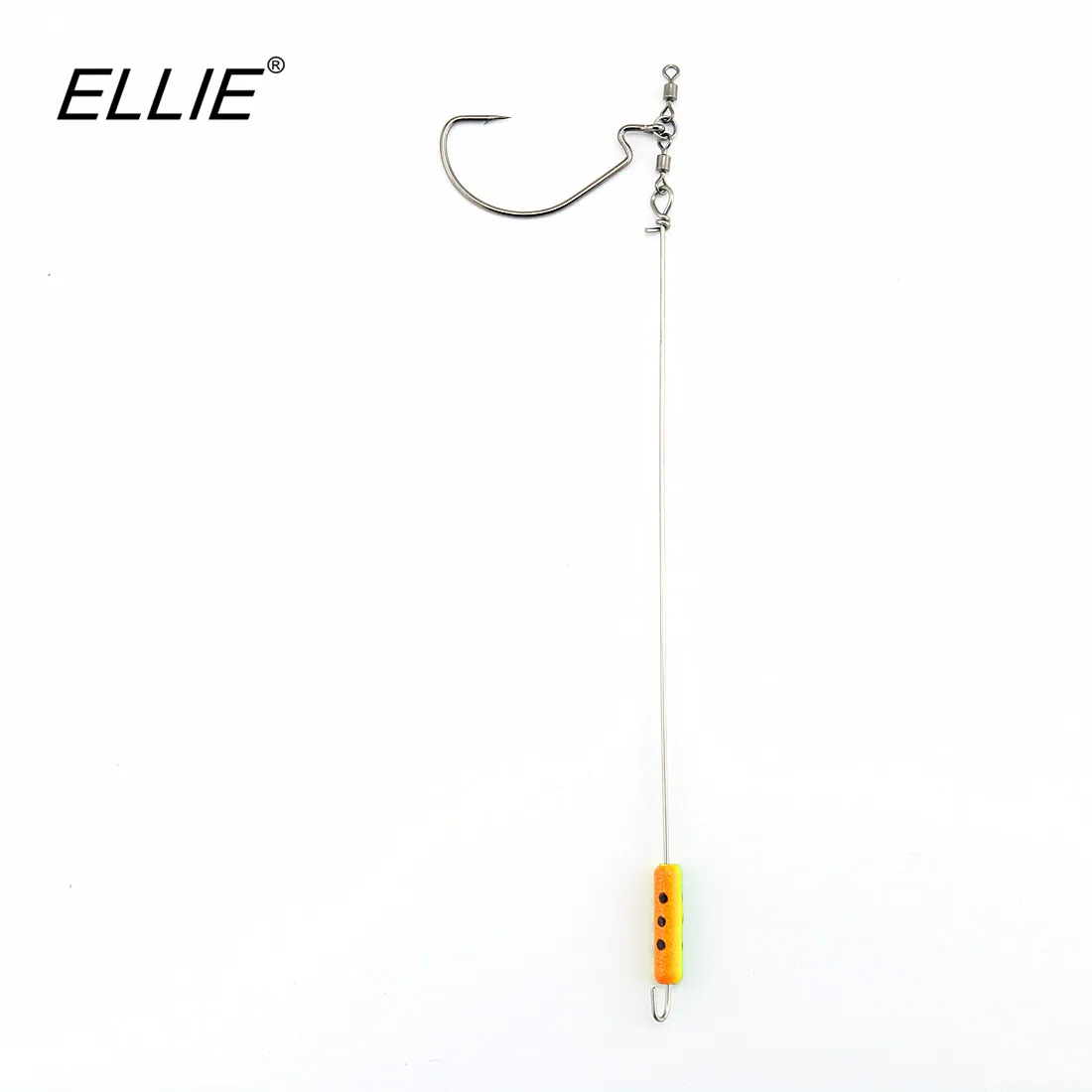 5pcs/lot 6.5g Down Shot Rig Lead Sinker with Offset Hook Fishing Accessory Soft Lure Hook