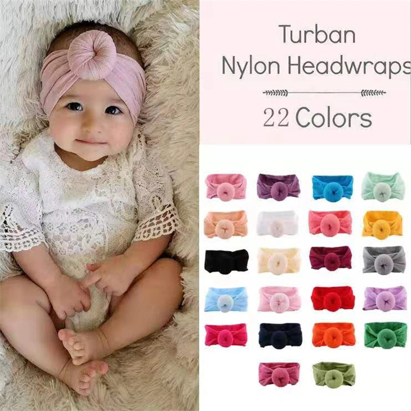 

Baby Headband Princess Twisted Knotted Nylon Elastic Flower Hair Band Haarband Skinny Stretchy Baby Girl Hair Accessories