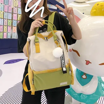 

new school bag Korean version Harajuku junior high school students backpack College students ins wind backpack female backpack