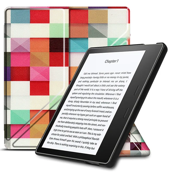 Чехол оригами для Amazon Kindle Oasis 2 3 7," из искусственной кожи, чехол-подставка для электронной книги, чехол+ Защитная пленка для экрана - Цвет: KO2 BXJGSY HLF