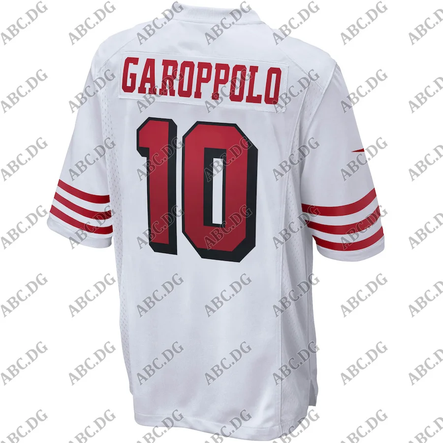Customized Stitch Men Women Kid Youth San Francisco Jimmy Garoppolo White Alternate Game Jersey 4XL 5XL 6XL | Спорт и развлечения