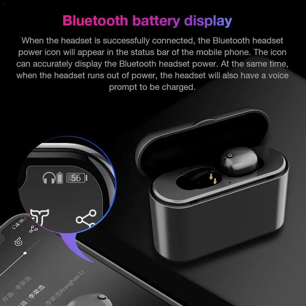 Z3X стерео Bluetooth 5,0 наушники с двумя ушками, беспроводные наушники CVC8.0, шумоподавление, наушники-вкладыши с мобильным зарядным отсеком