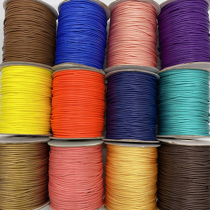 Waxed Cord Waxed Thread Cord String Strap Necklace Rope Bead DIY Jewelry Making Bracelet 10meters 0.8mm