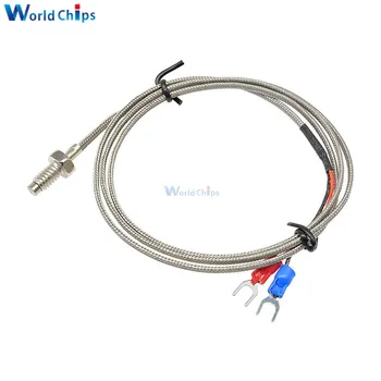 

1M 3.3ft K Type Thermocouple Control Temperature Controller 0-800C Sensor Probe 6mm Thread Thermometer Temperature Cable