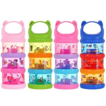 3 слоя портативный контейнер для детского питания коробка Эфирные злаки мультфильм молоко Бутылочки для присыпки дети формула контейнер для молока