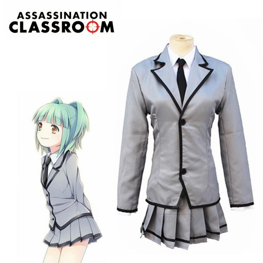 

Kayano Kaede Cosplay Assassination Classroom Japanese Anime Costumes Girls School Uniforms Dress Suit For Halloween