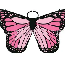 Розовый Monarch крылья костюм для детей женщины Бабочка крыло шаль шарф-шаль Ангел Isis Крылья дешевая горячая