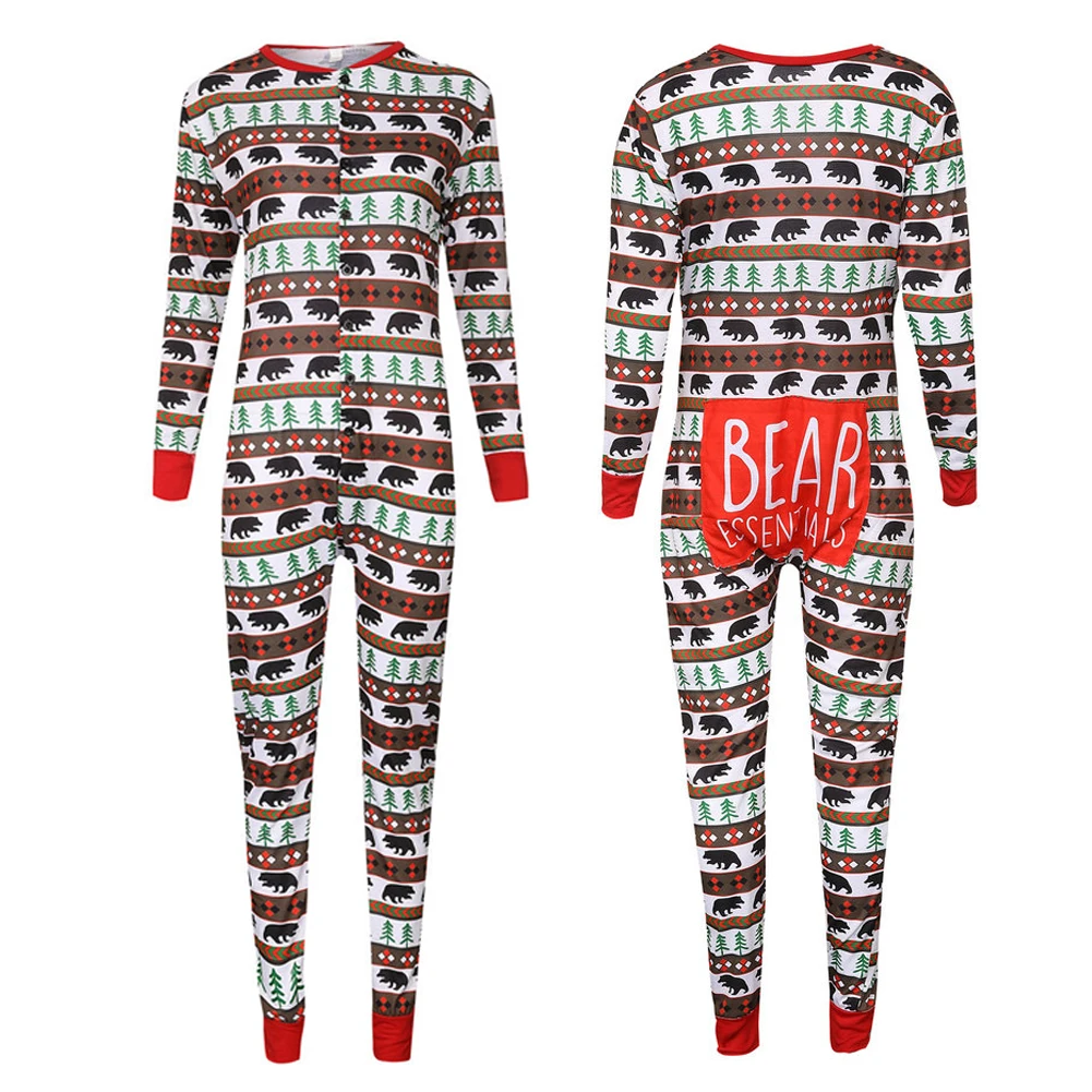 Family Matching Adult Kids Striped Christmas Pyjamas Nightwear Pajamas PJs Sets