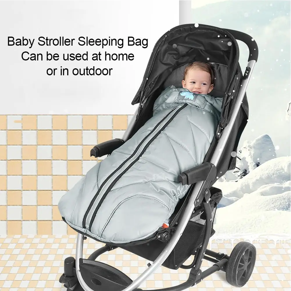 Зимний теплый для детской коляски спальный мешок утолщенная коляска муфта для ног ветрозащитные спальные мешки для новорожденных Пеленальное Одеяло для малышей