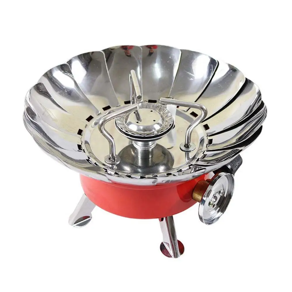 

Windproof Camping Stove Cooker Cookware Gas Burners Portable Outdoor Picnic Backpack Cookout BBQ Grill Gas Stove Furnace