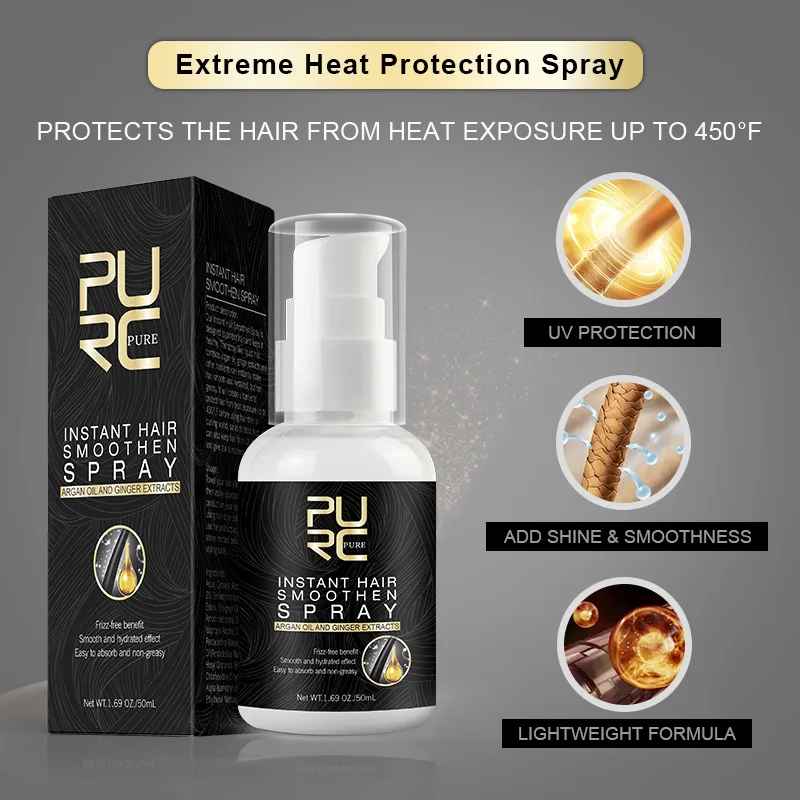 PURC 50ml Hair Spray Stop Loss Argan Oil Damaged Treatment Repair Care &amp Styling for Men Woman | Красота и здоровье