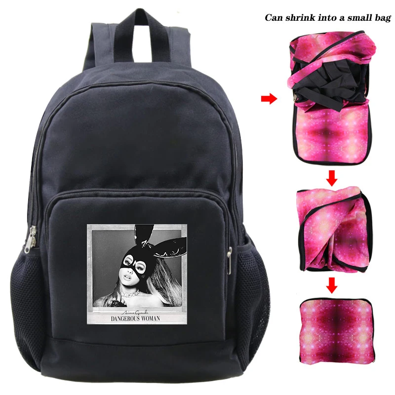 Нейлоновый женский рюкзак Ariana Grande, сумки Kpop, стильные однотонные рюкзаки, Mochila Feminina Mujer, дорожная сумка для девочек-подростков, школьный ранец - Цвет: Backpack 4