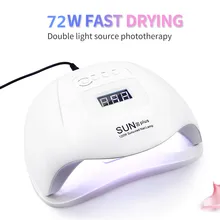 72 Вт SUNXplus УФ-светодиодный светильник быстрая сушка для всех ногтей клей с 36 бусинами Маникюрный Инструмент Сушилка для ногтей автоматическая Чувствительная лампа для ногтей