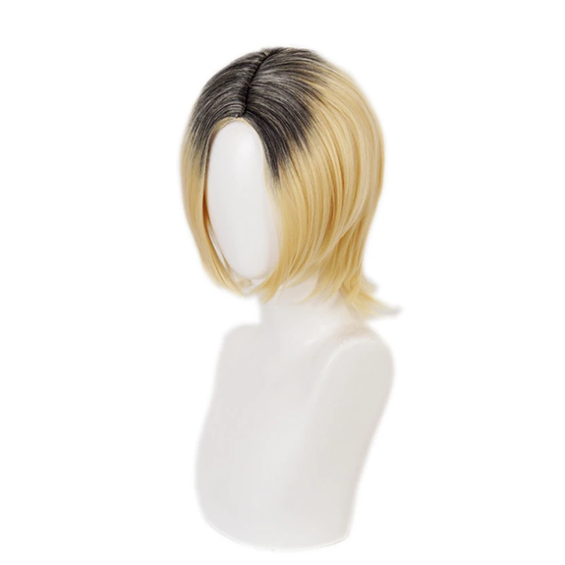 25 см Аниме Haikyuu Karasuno High School волейбольный клуб Косплей парики Kenma Kozume игра черный