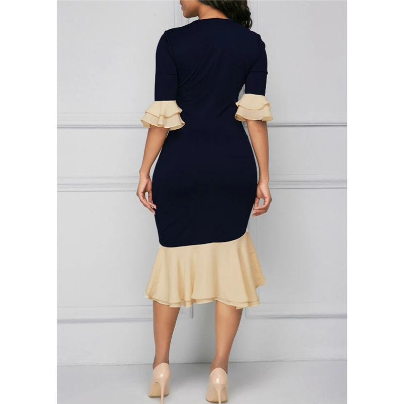 Women Dress Wedding Evening Party Ball Prom Gown Elegant Midi Dress Office Lady Bow Knot Vintage Dress Korean Fashion Clothes