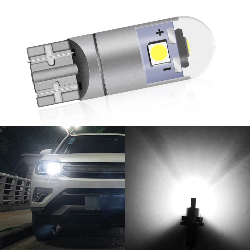1x Canbus Car 3030 SMD T10 LED W5W Projector Lens Auto Lamp Light Bulbs for Renault Koleos Megane Creep Scenic Lagoon Velsatis
