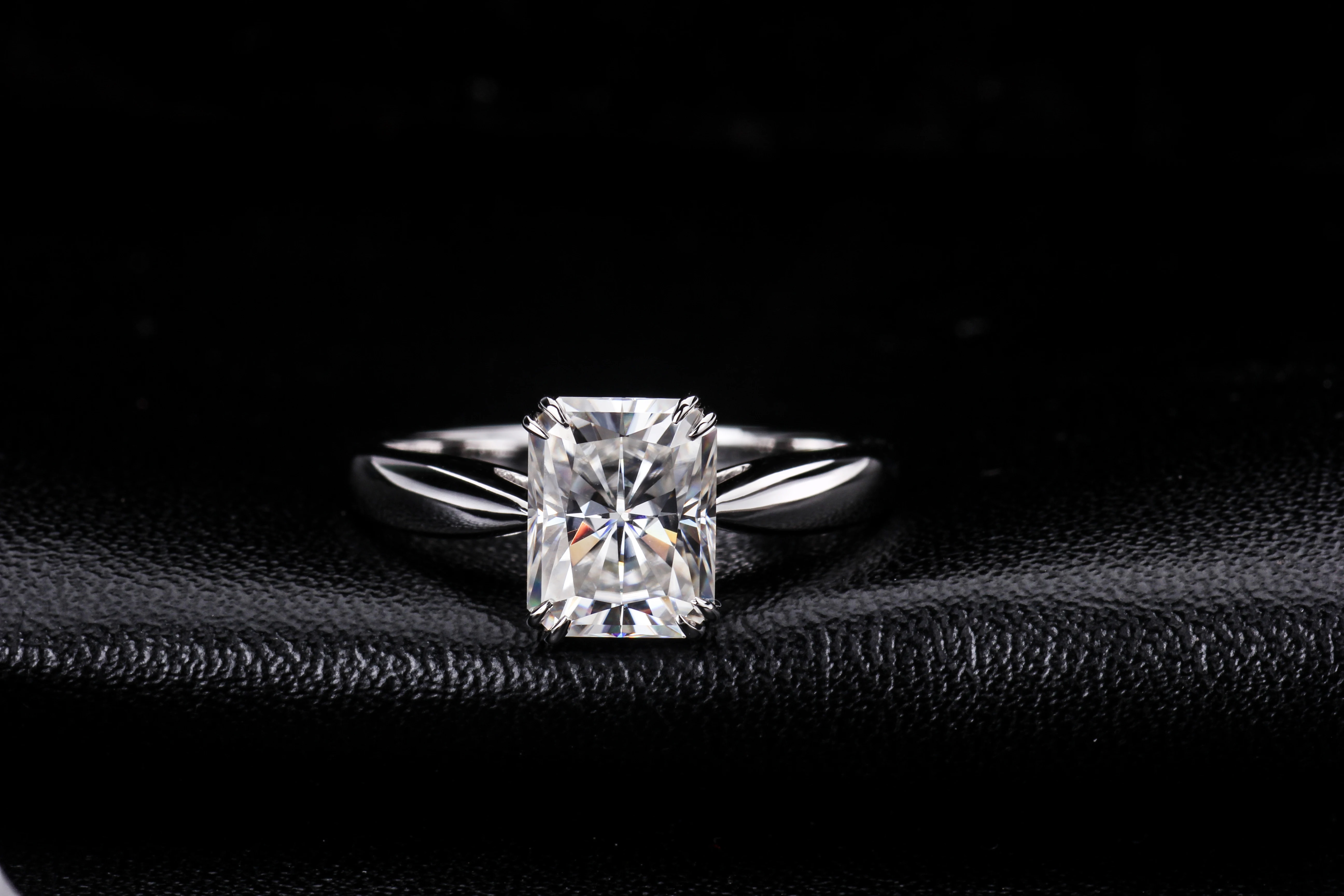 Starsgem супер белый EF 18K Тест Положительный VVS Moissanite индивидуальные обручальное кольцо высокого качества Moissanite кольцо для женщин