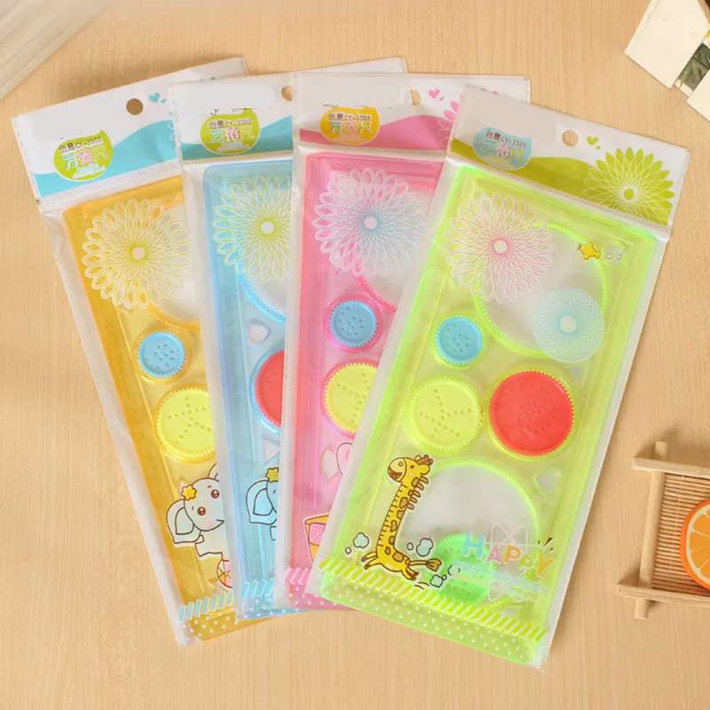 Линейка Спирограф для рисования линейка развивающие игрушки искусство игровые