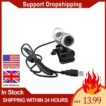 

480P HD Webcam Durable Live Broadcast Camera Professional Teaching Camera with Mic for PC (Random Style, Black Color Mic)