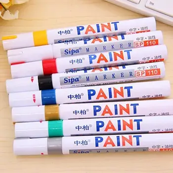 

10 colors Waterproof Car Tyre Tire Tread CD Metal Permanent Graffti sharpie Oily Marker Marker Paint Macador Caneta Station O8W9