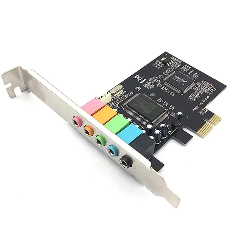 5.1 Internal Sound Card for PC Windows 10 with Low Profile Bracket 3D Stereo PCI-E CMI8738 Chip 32/64 Bit PCI | Компьютеры и офис